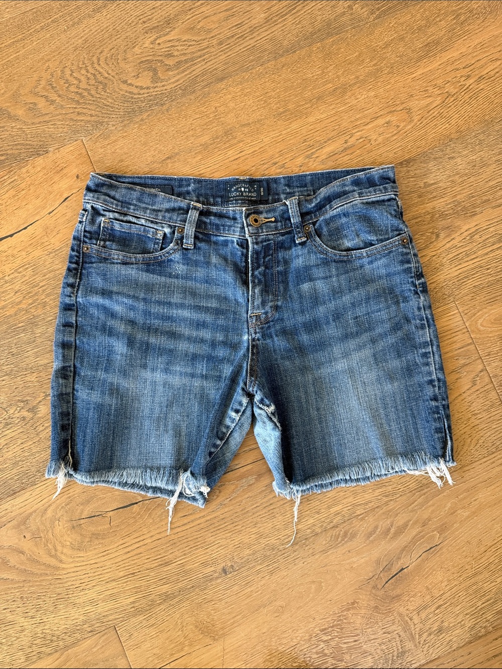 ⚡️Lucky Brand Blue Washed Denim Cutoff Shorts